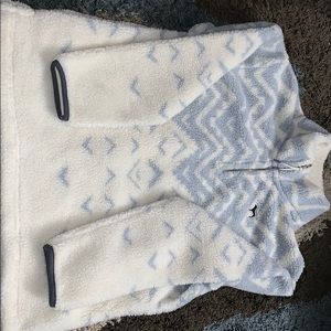 PINK pullover quarter zip sweatshirt